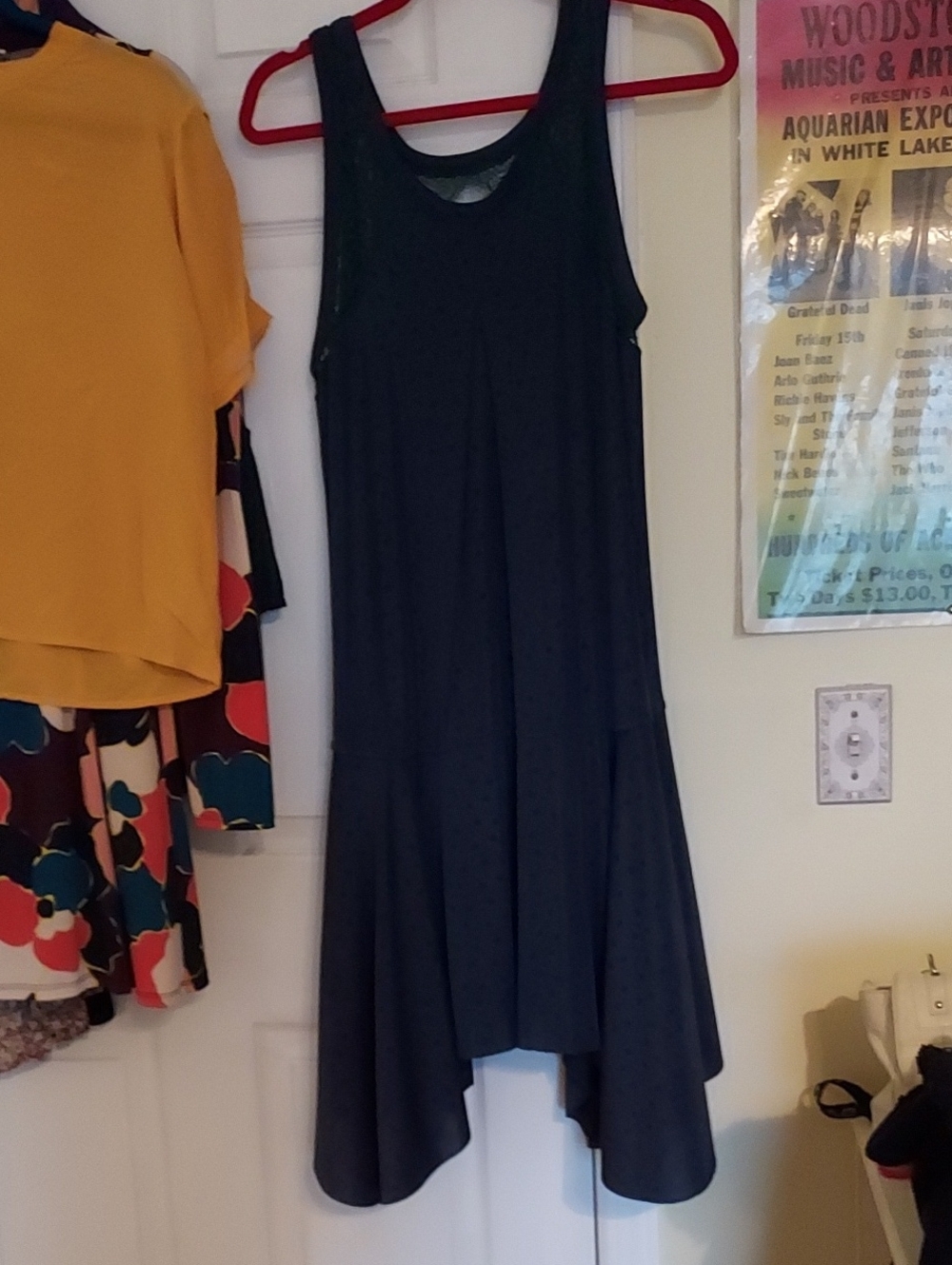 Free People Womens Sz S/P Hunter Green Sleevless Dress